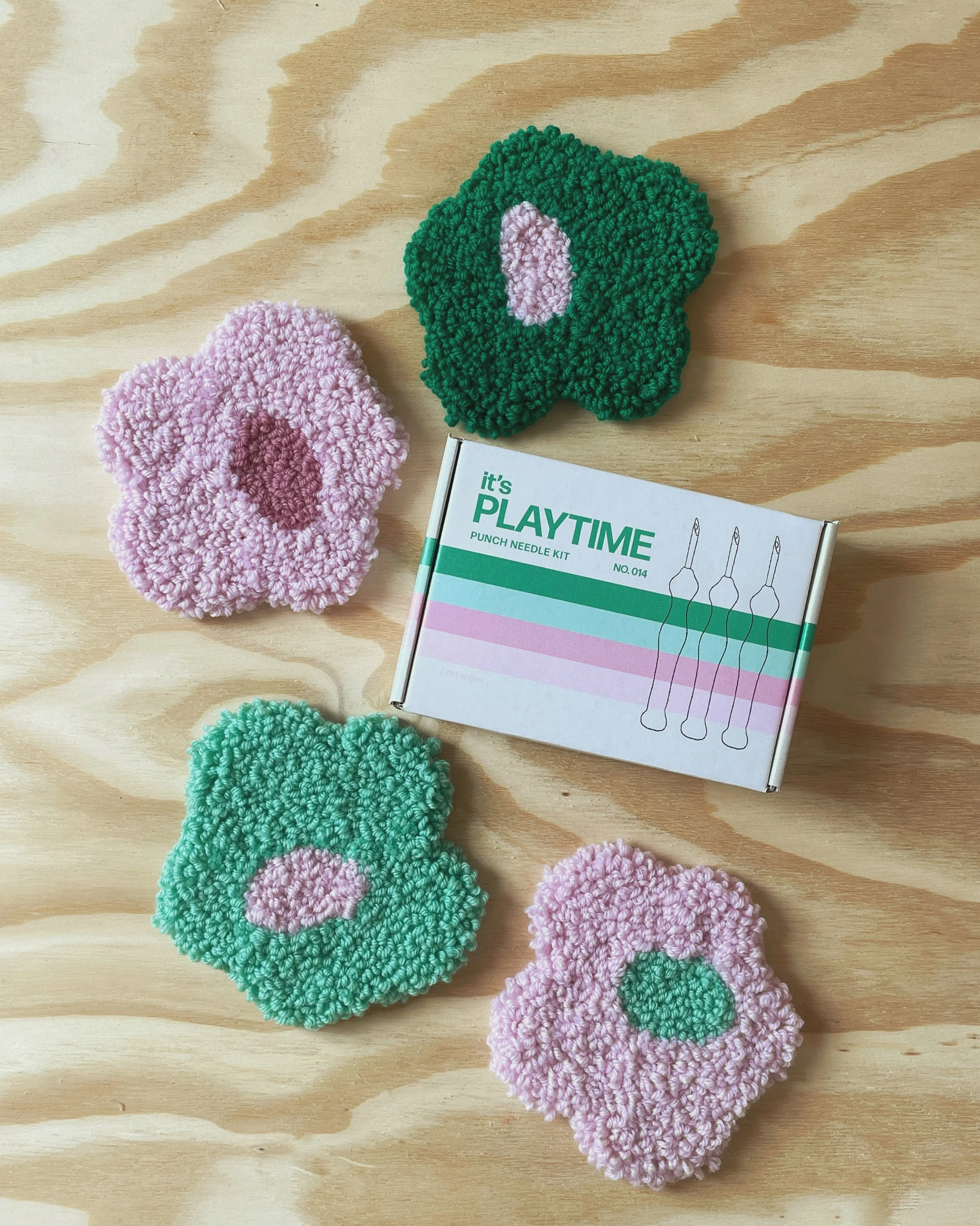funky flower punch needle kit — LMTWEET | art & design